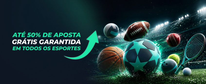 ATÉ 50% EM FREE BET!